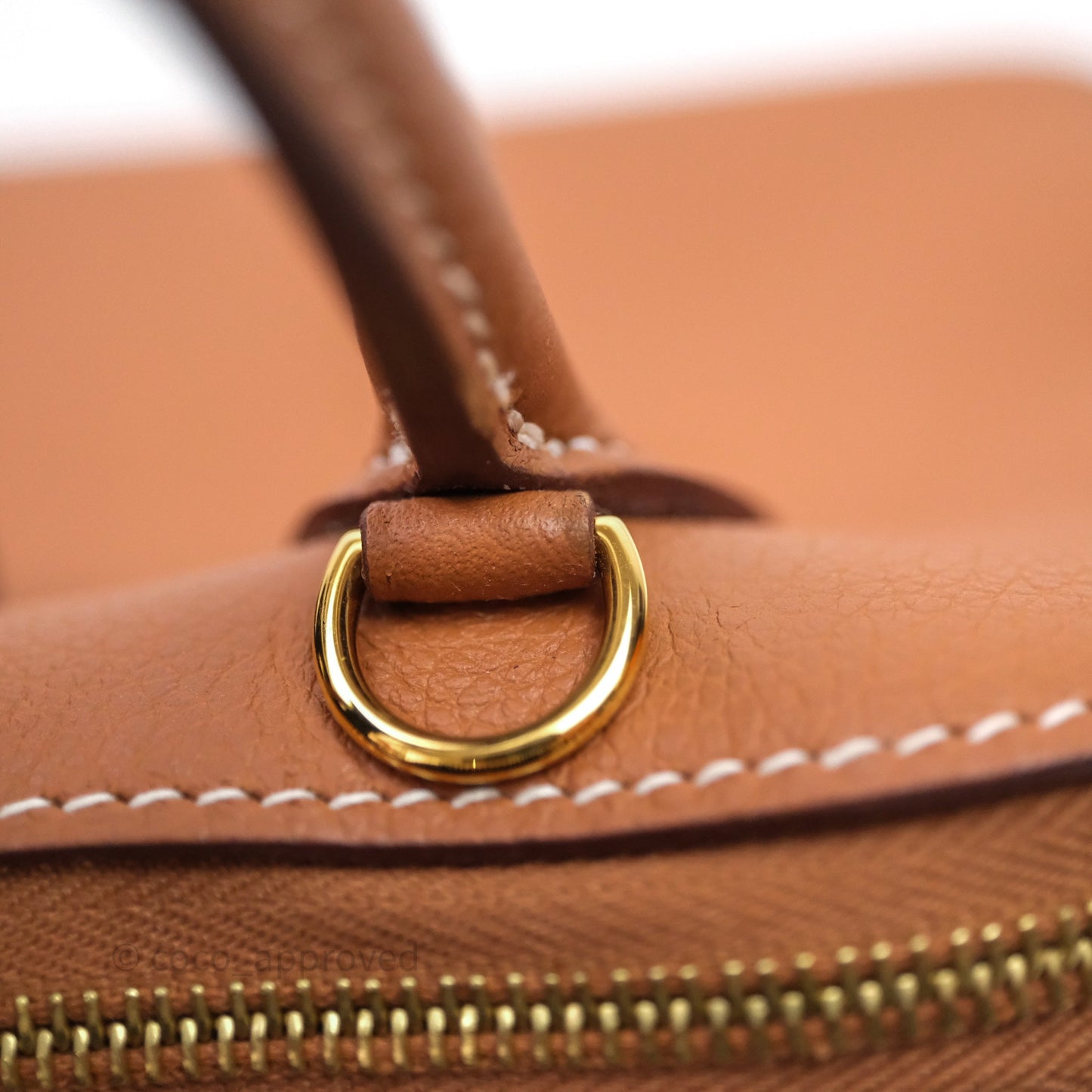 Hermès Bolide Mini 1923 Gold Evercolor Gold Hardware