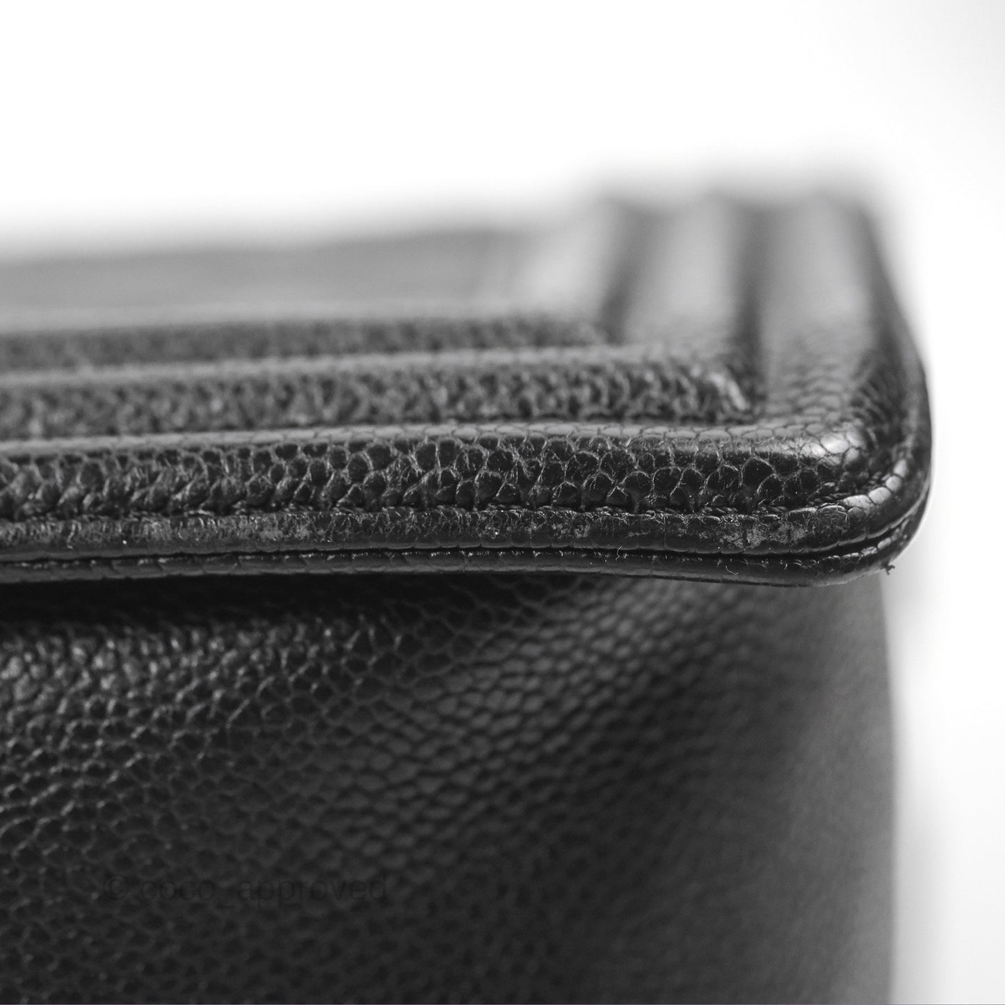 Chanel Quilted New Medium Boy Black Caviar Ruthenium Hardware