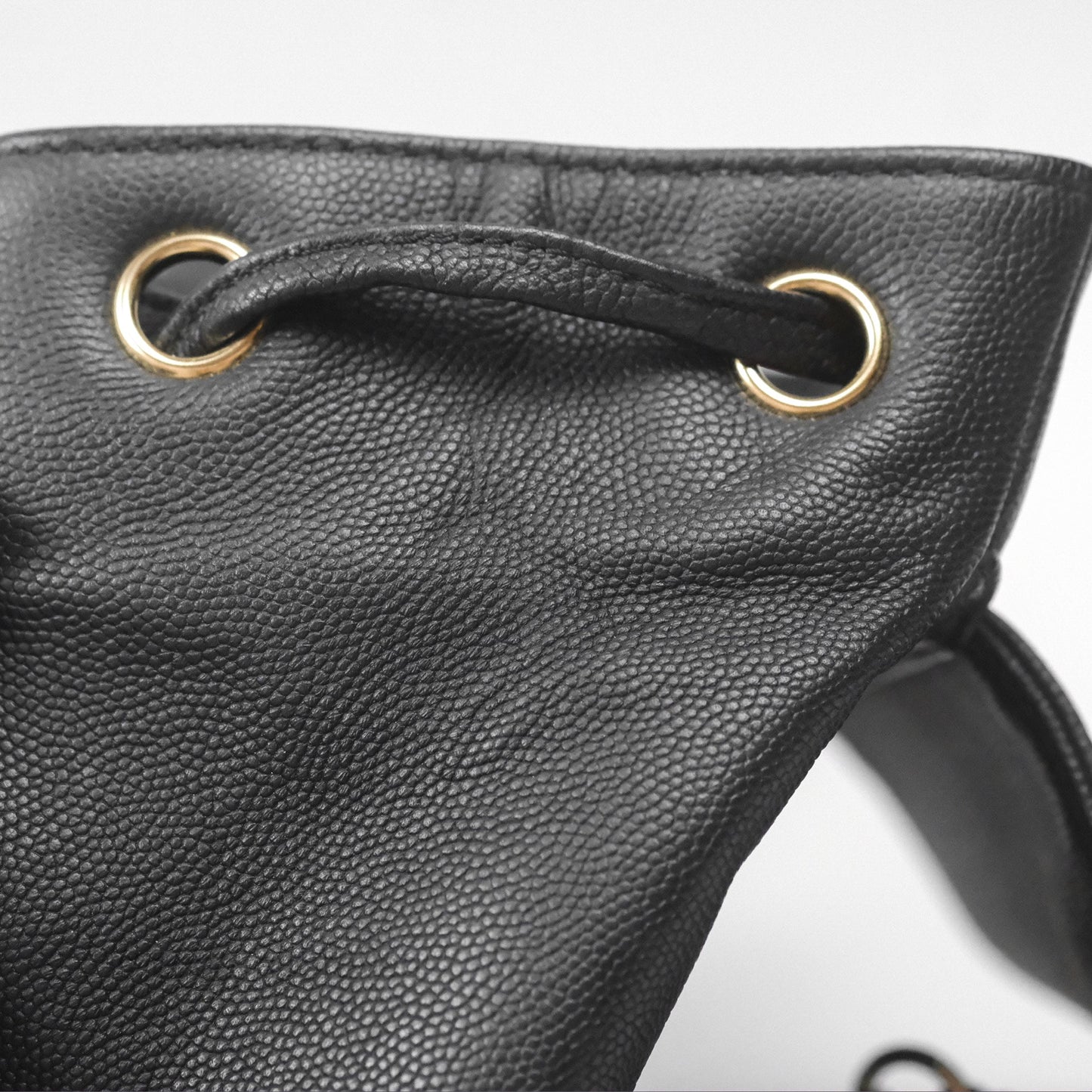 Chanel Quilted Business Affinity Backpack Black Caviar Gold Hardware