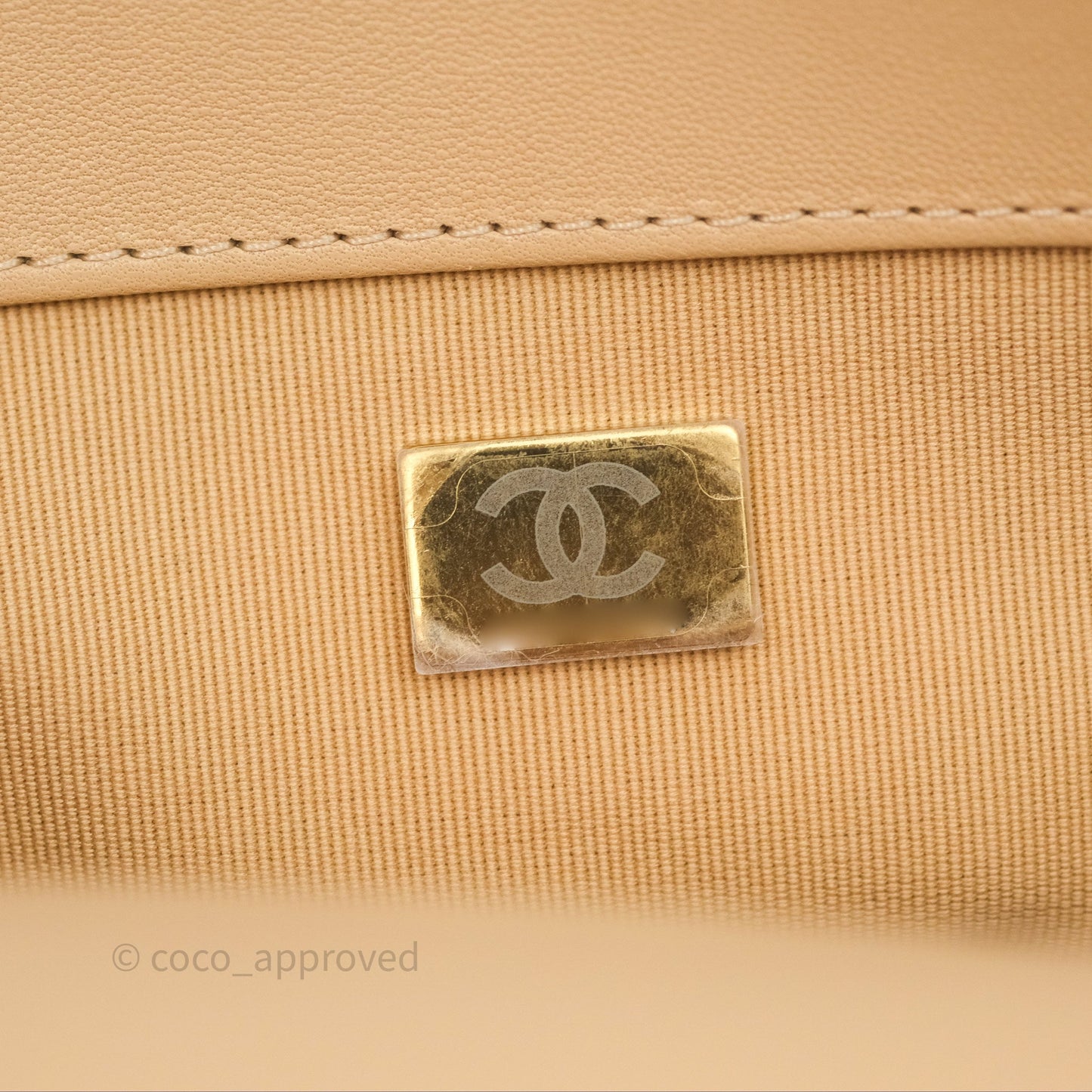 Chanel 19 Small Beige Mixed Hardware