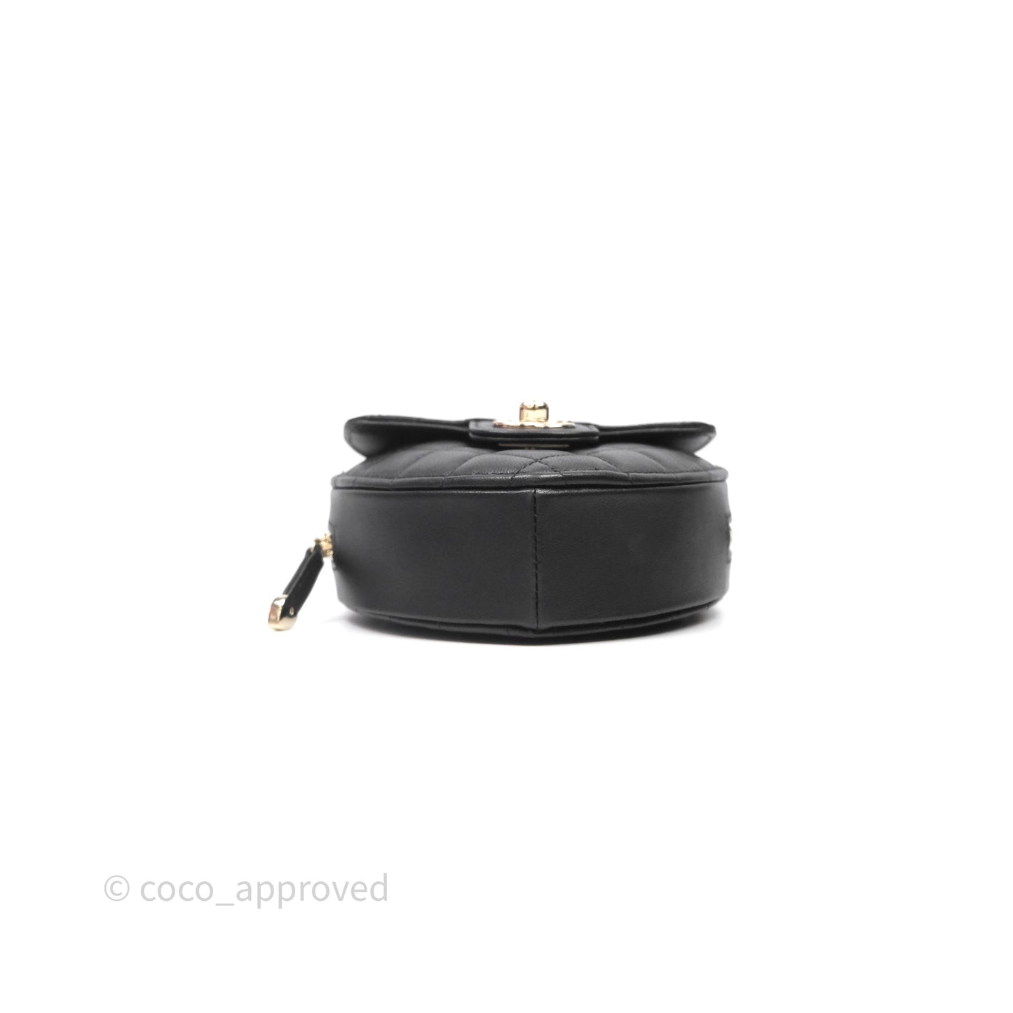 Chanel Small Heart Bag Black Lambskin Gold Hardware
