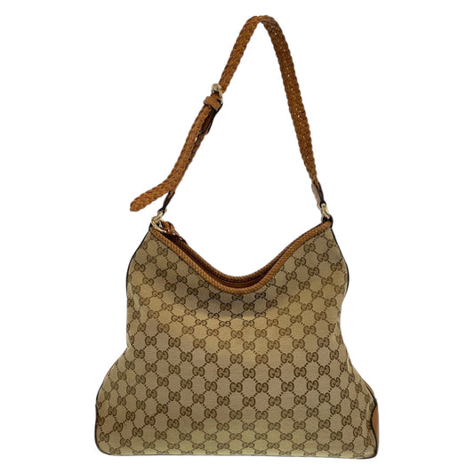Luxury Gucci Trending 2025 Brown GG Canvas/Leather Shoulder Bag