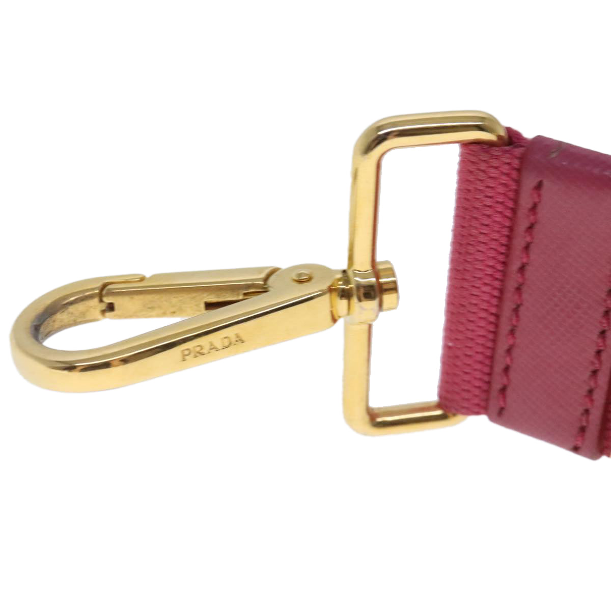 Luxury Prada Adjustable Shoulder Strap Canvas 24.4""-44.5"" Pink  95004