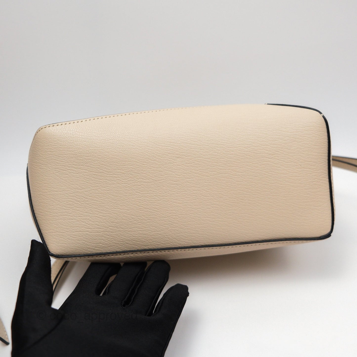 Loewe Small Puzzle Bag Beige Calfskin Gold Hardware