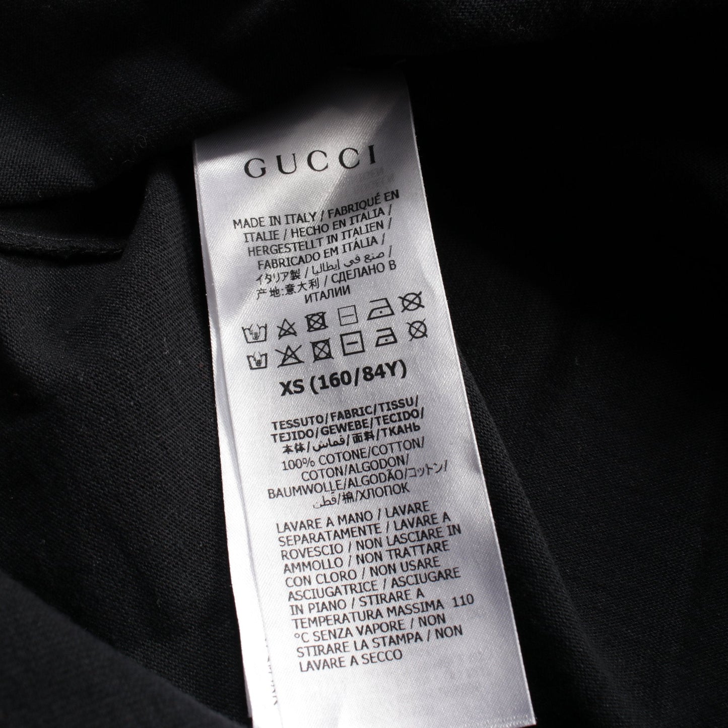 Luxury Gucci Trending 2025 Numbering T-shirt Crew neck Short sleeve Cotton Black