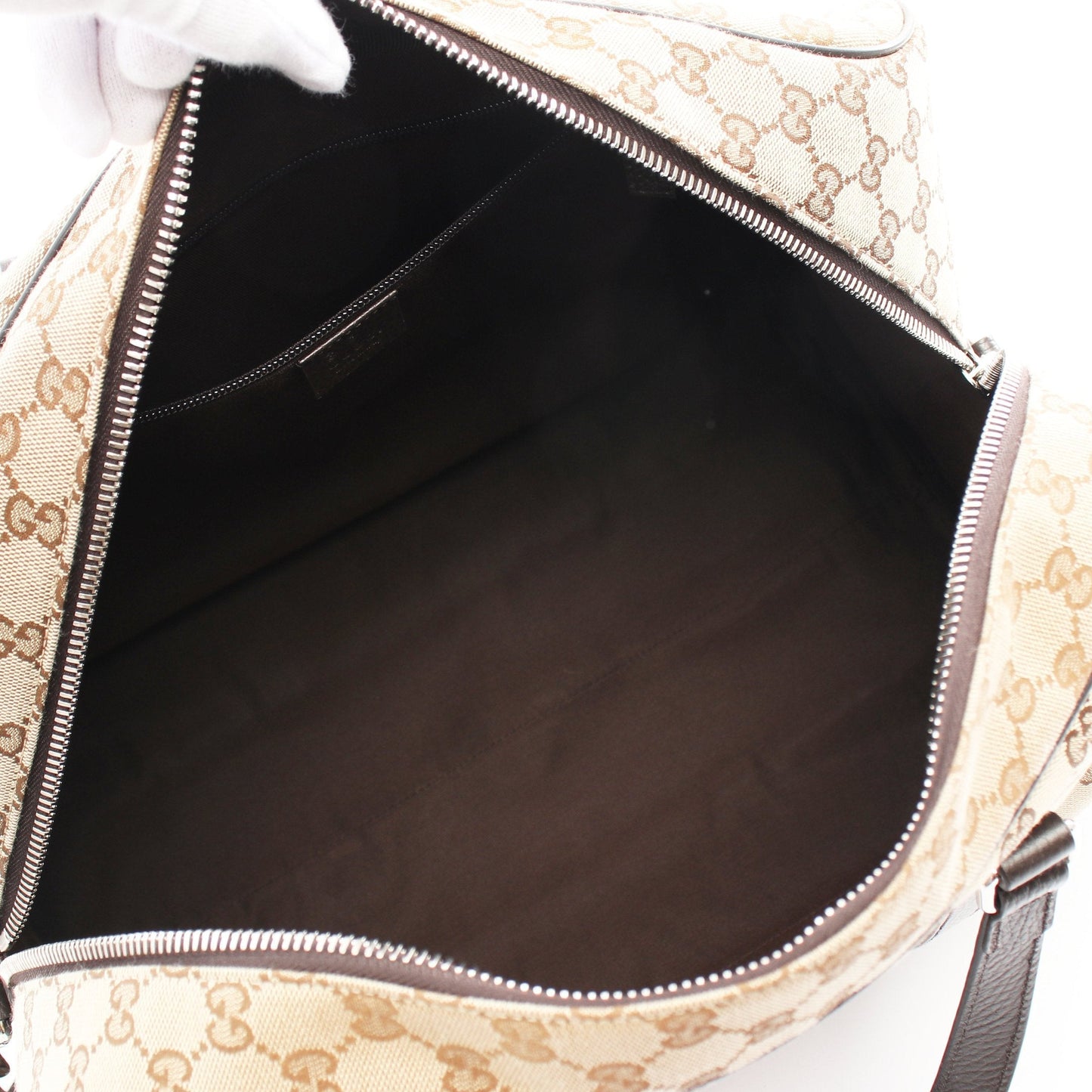 Luxury Gucci Trending 2025 GG canvas Boston bag Canvas Leather Beige Brown 2WAY