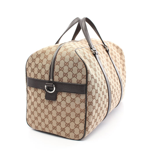 Luxury Gucci Trending 2025 GG canvas Boston bag Canvas Leather Beige Brown 2WAY