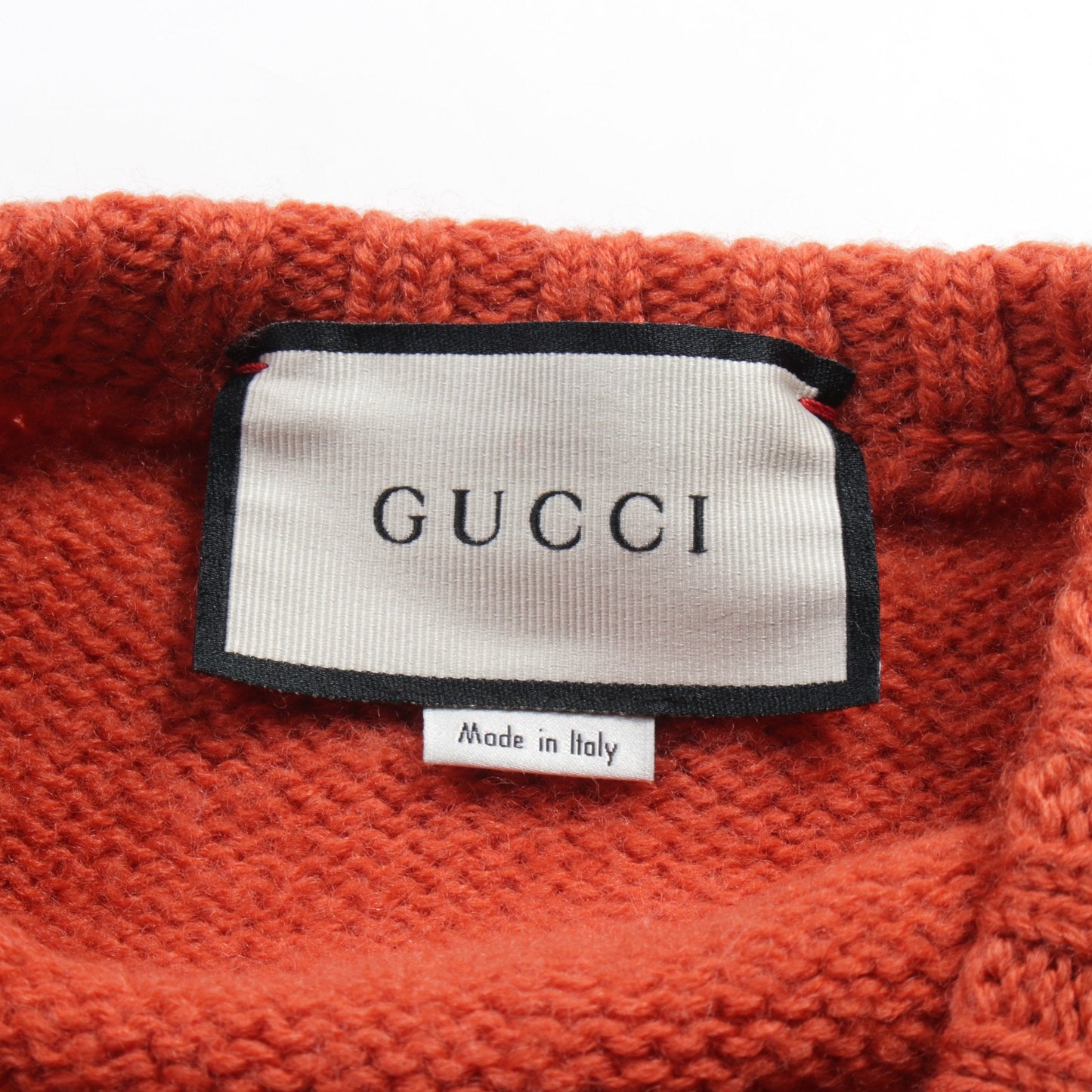 Luxury Gucci Trending 2025 Sweater Knit V-neck Wool Orange