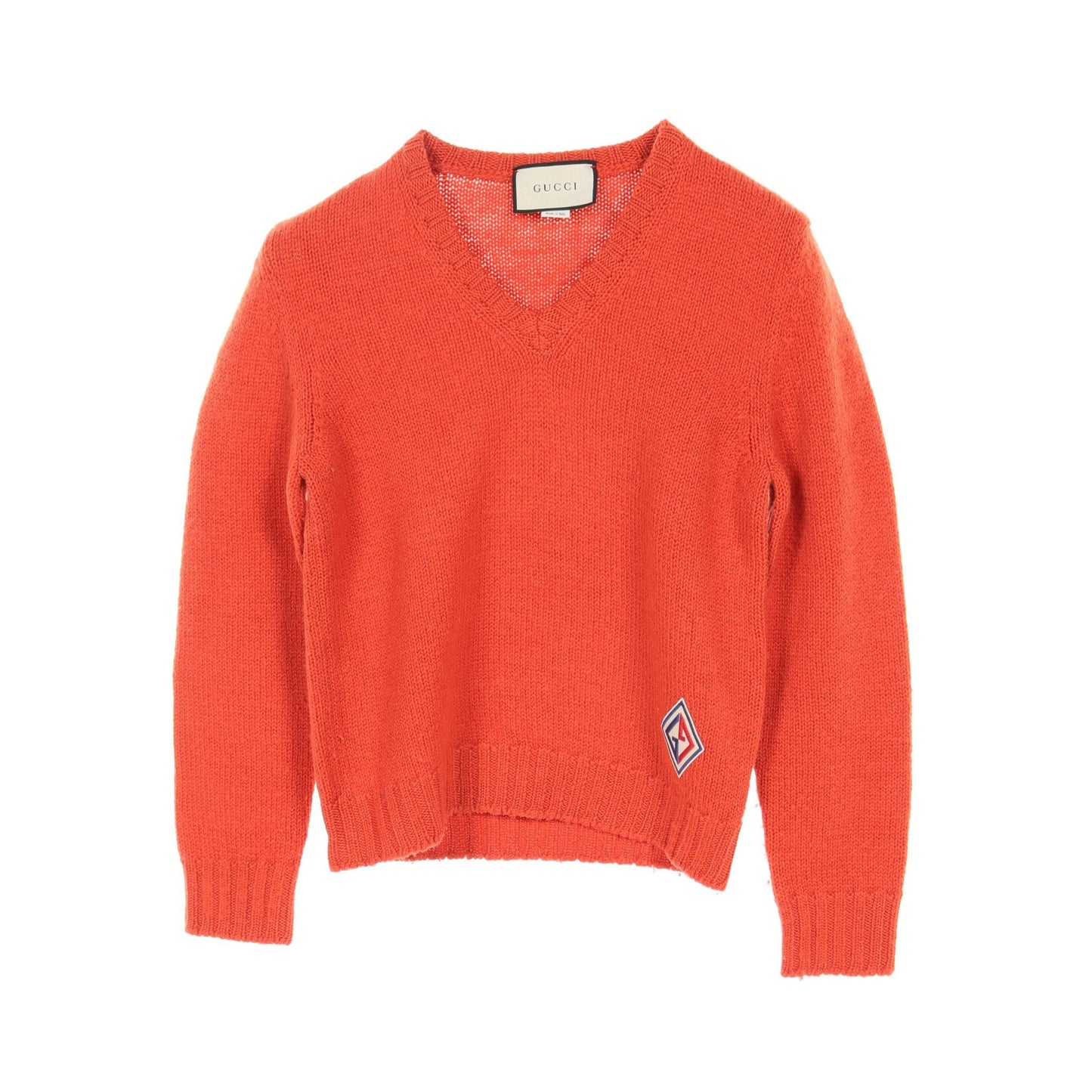 Luxury Gucci Trending 2025 Sweater Knit V-neck Wool Orange