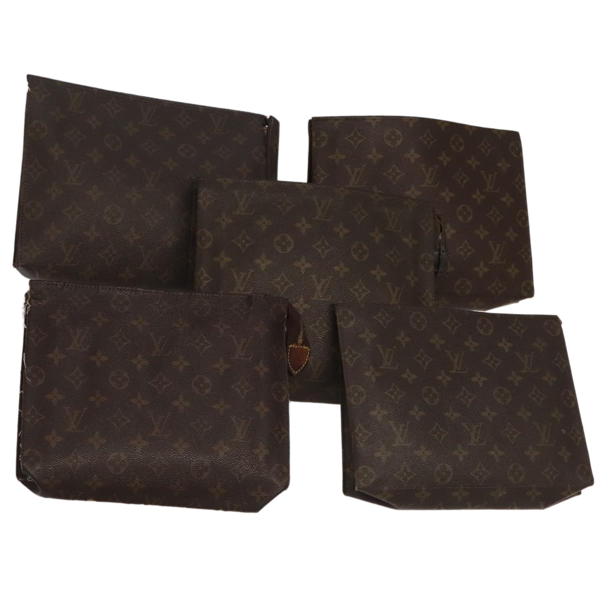 LOUIS VUITTON Monogram Poche Toilette 26 Pouch 5Set M47542 LV 95091