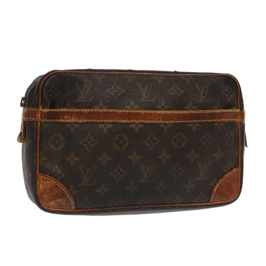 LOUIS VUITTON Monogram Compiegne 28 Clutch Bag M51845 LV 95095