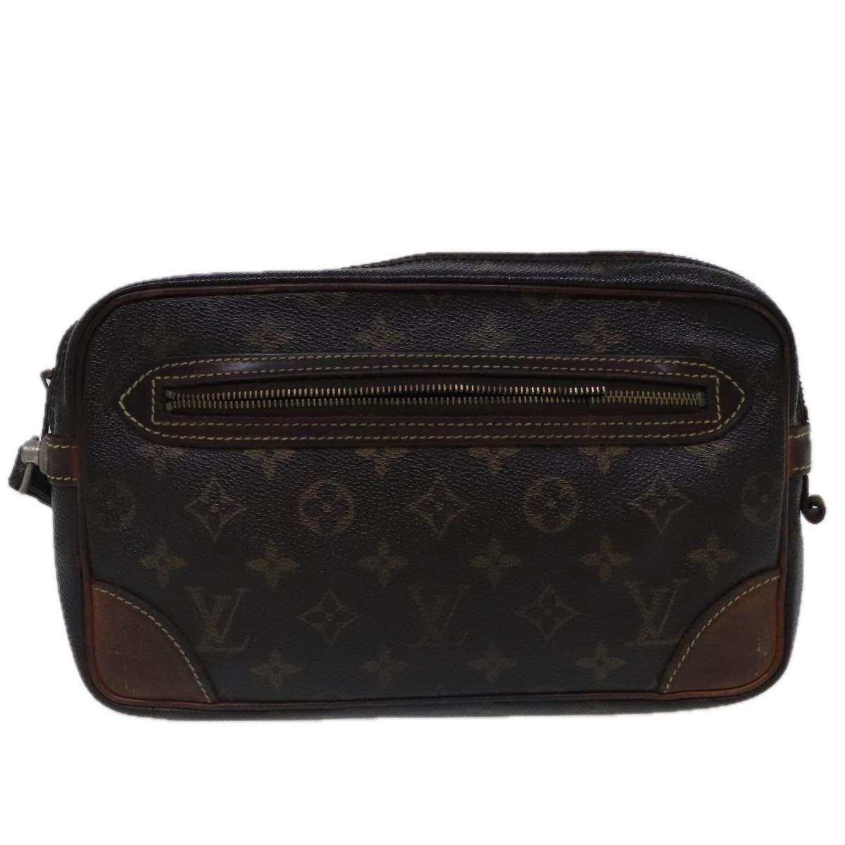 LOUIS VUITTON Monogram Marly Dragonne GM Clutch Bag 3Set M51825 LV 95099