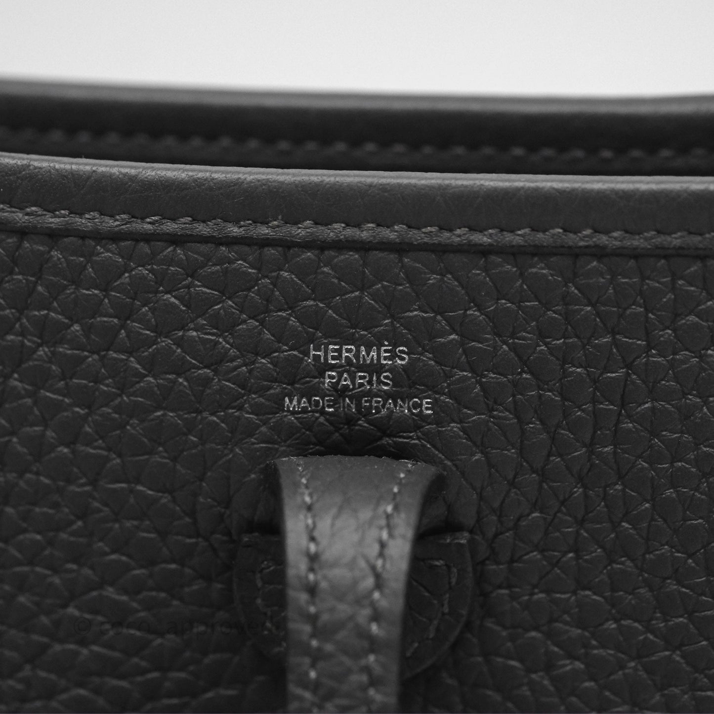 Hermès Mini Evelyne 16 Dark Bronze O0 Clemence Palladium Hardware