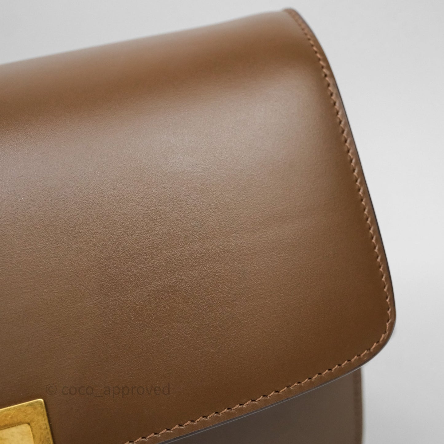 Celine Medium Classic Box Flap Caramel Calfskin