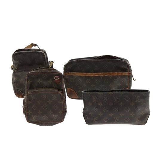 LOUIS VUITTON Monogram Clutch Bag Shoulder Bag 4Set LV 95100