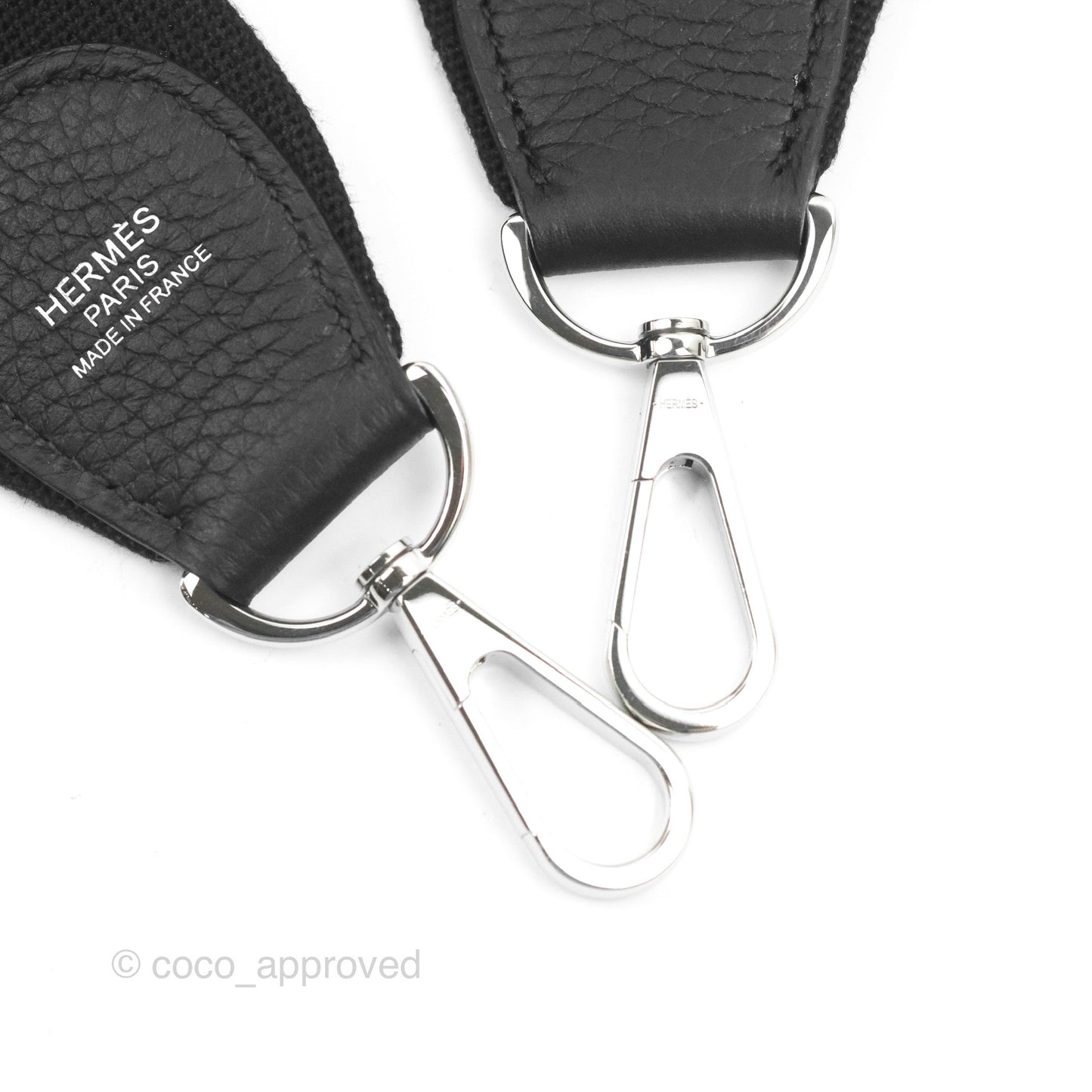 Hermes Evelyne III 29 Black Clemence Silver Hardware
