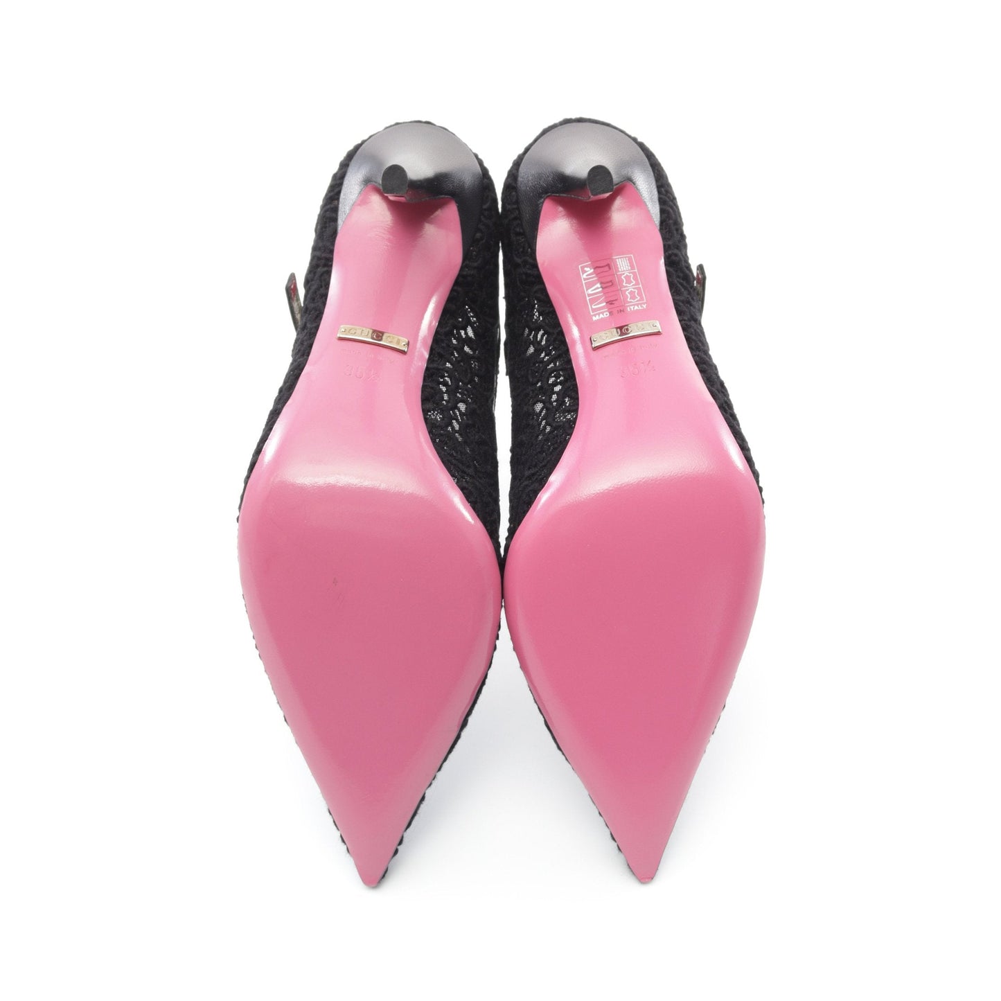 Luxury Gucci Trending 2025 Pumps Lace Fabric Leather Black