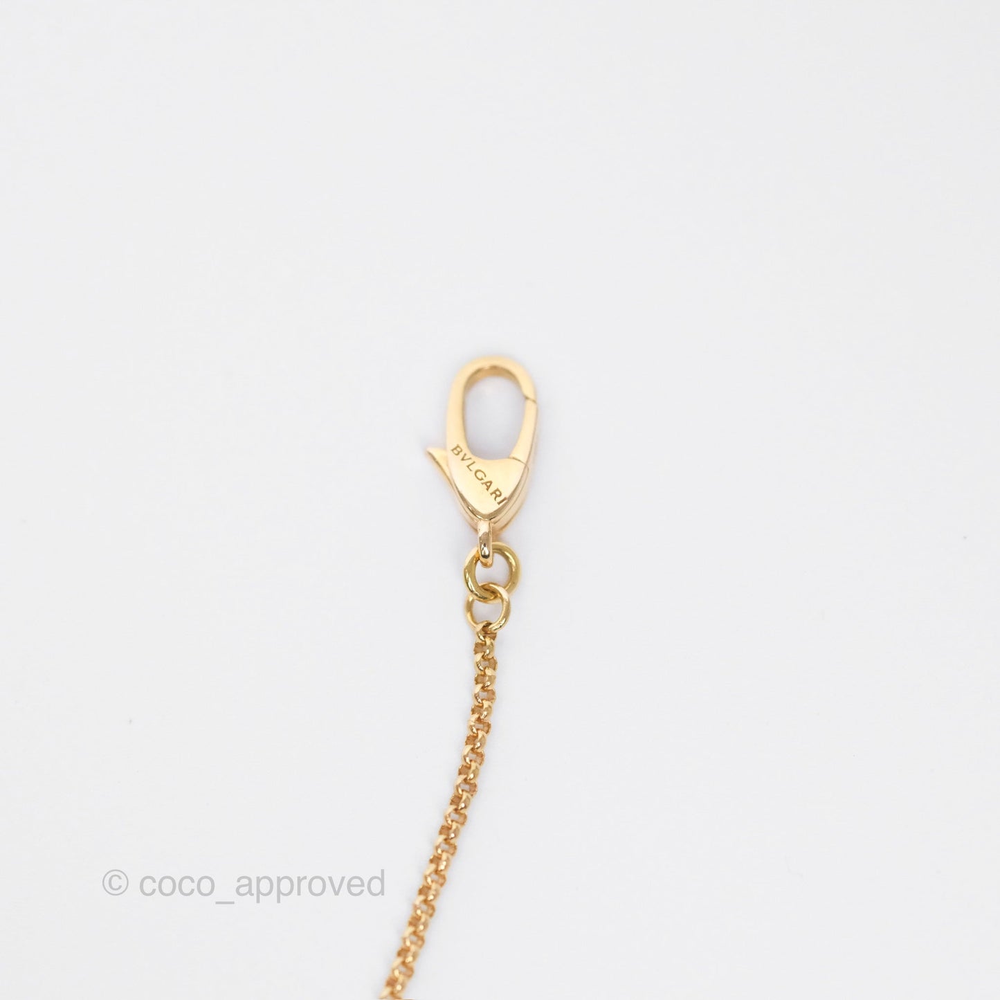 Bvlgari Mini Zero1 Necklace Ceramic Bronze Rose Gold