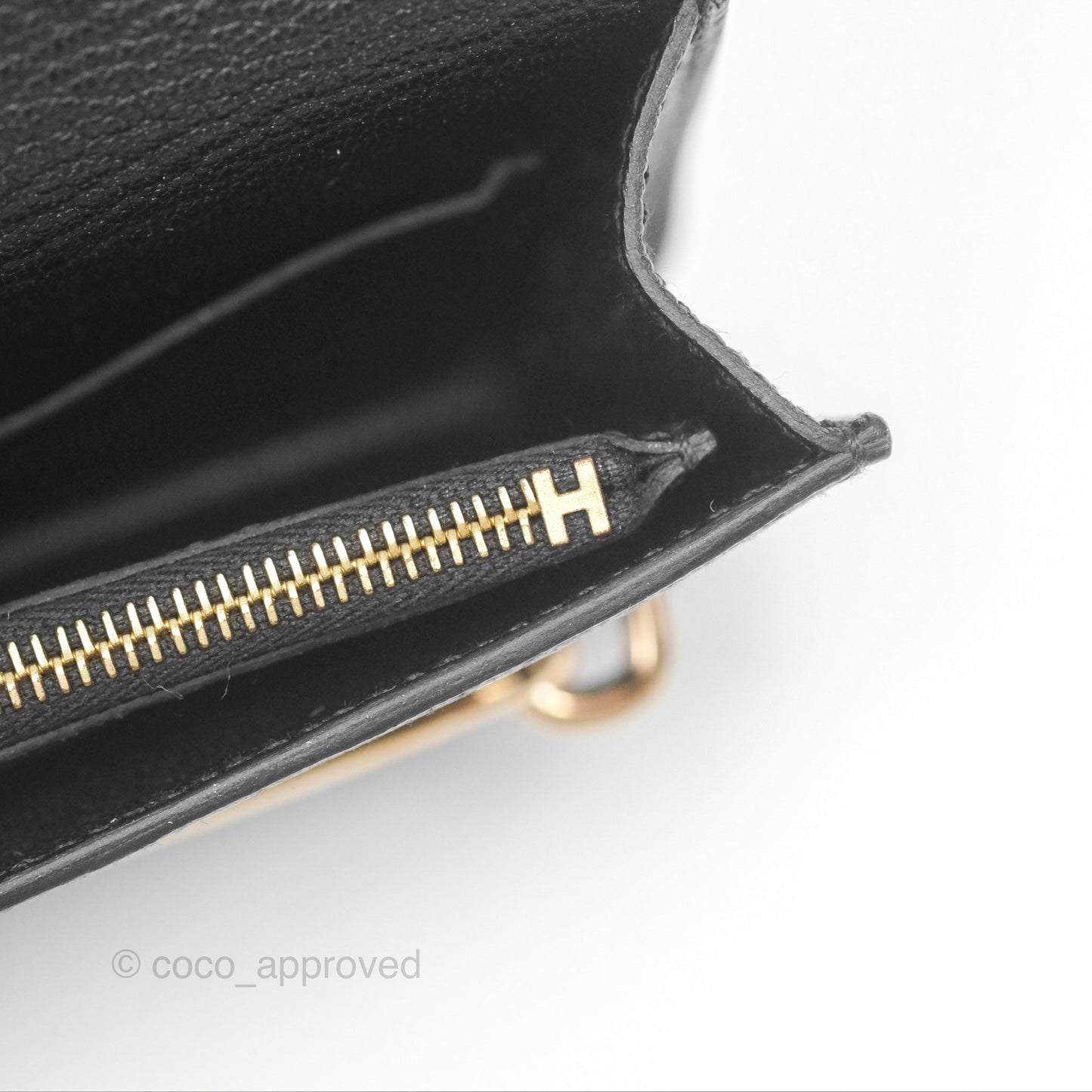 Hermès Roulis Slim Wallet Black Noir 89 Chevre Mysore Gold Hardware