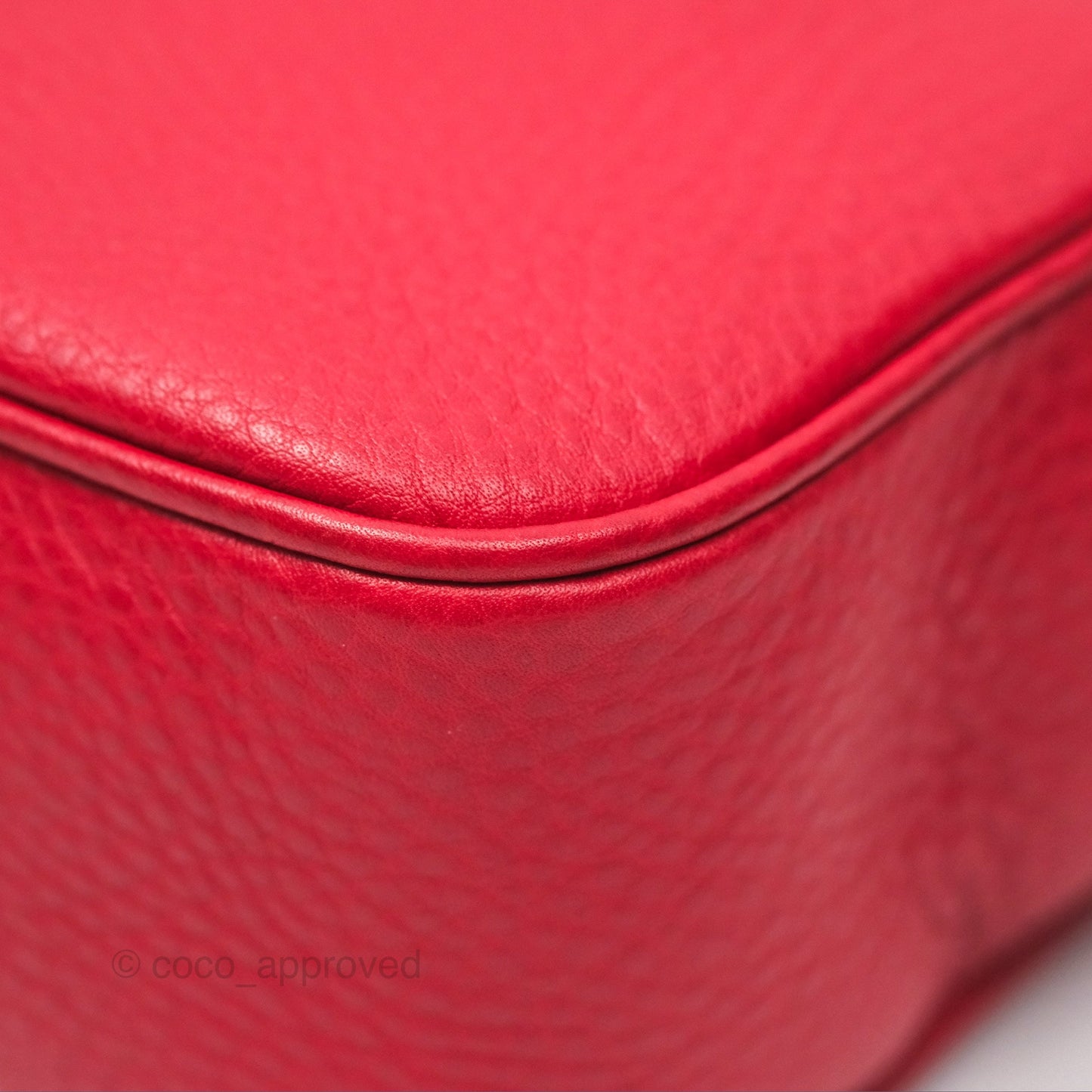 Gucci Small Soho Disco Bag Red Calfskin