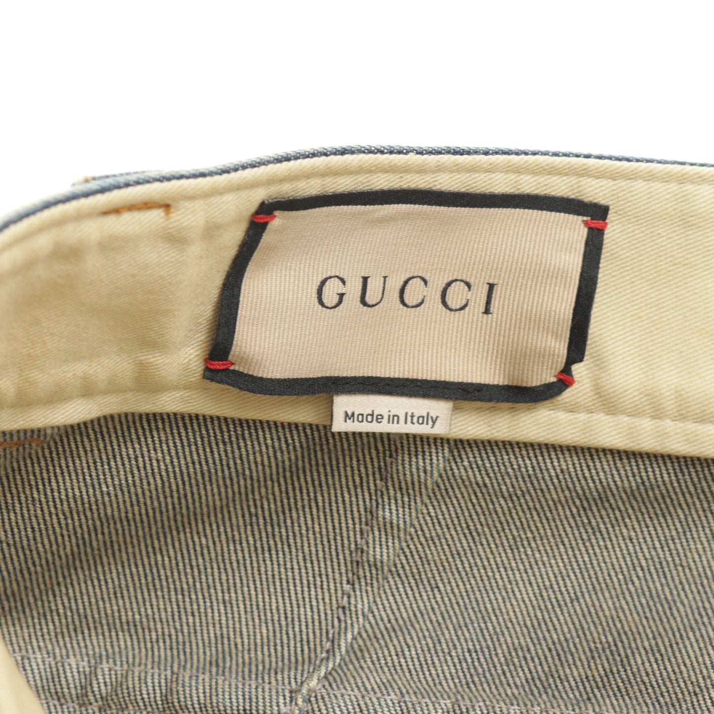 Luxury Gucci Trending 2025 Denim pants Wide pants Cotton Indigo blue 24SS