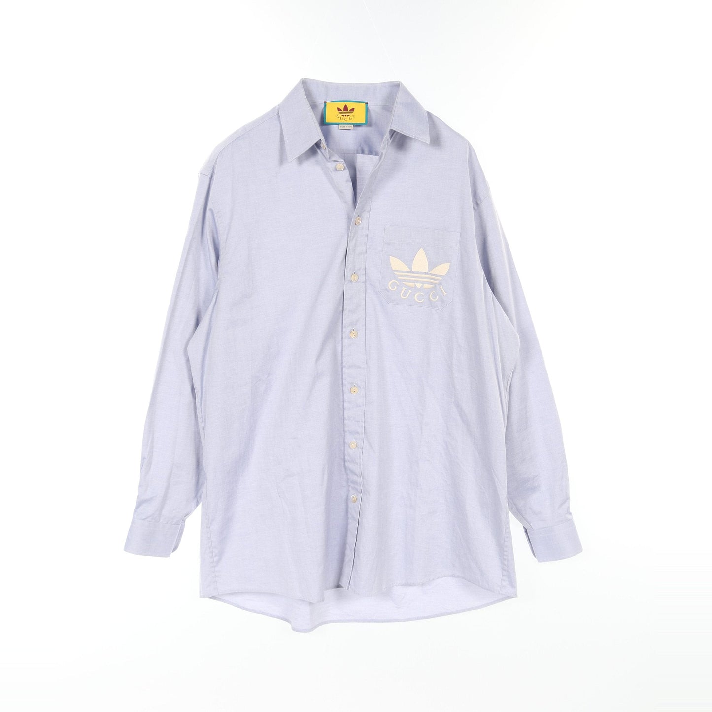 Luxury Gucci Trending 2025 Luxury Gucci Trending 2025 * adidas Shirt Long sleeve Logo embroidery Cotton Blue gray 23SS