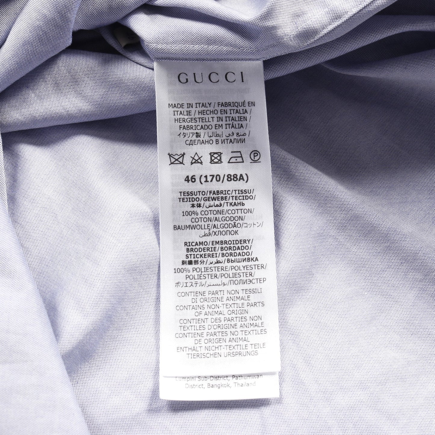 Luxury Gucci Trending 2025 Luxury Gucci Trending 2025 * adidas Shirt Long sleeve Logo embroidery Cotton Blue gray 23SS