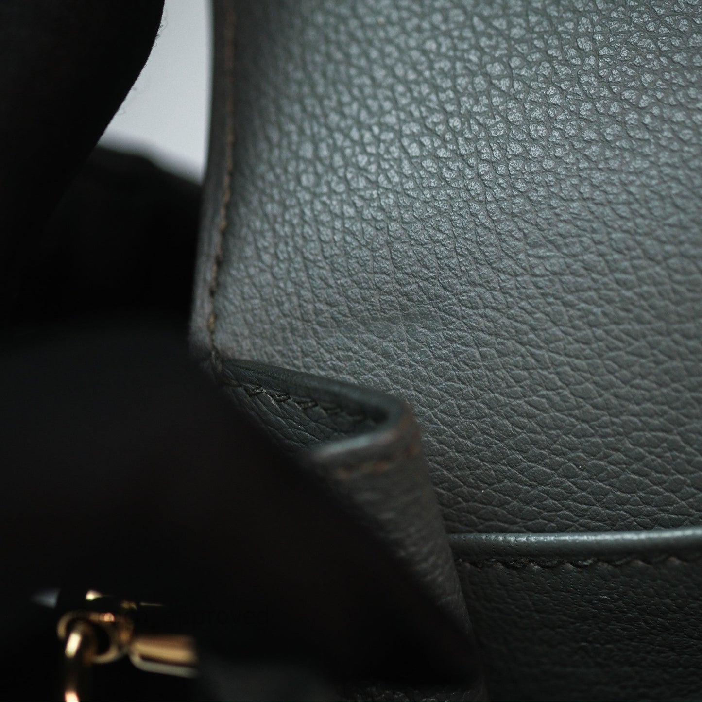 Hermès Roulis Mini 18 Vert Amancde 63 Evercolor Gold Hardware