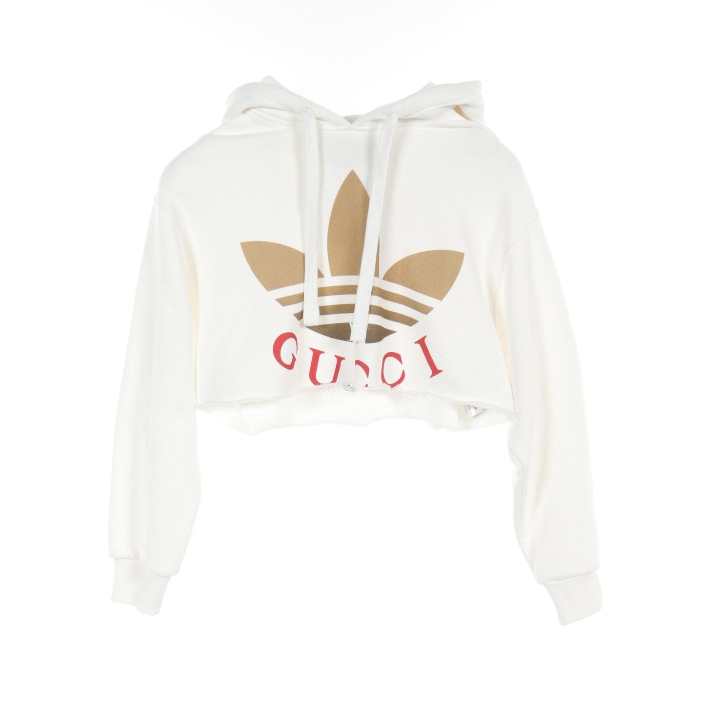 Luxury Gucci Trending 2025 Luxury Gucci Trending 2025 * adidas Cropped Pullover hoodie Cotton White Multicolor