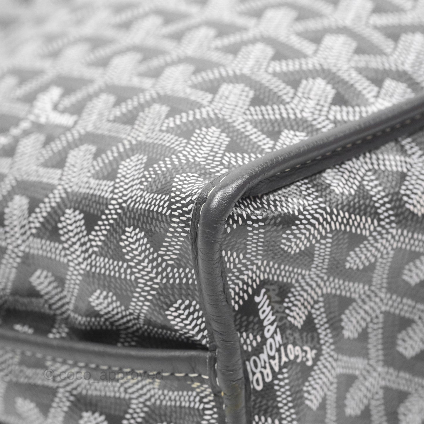 Goyard Anjou Mini Bag Goyardine Canvas Grey