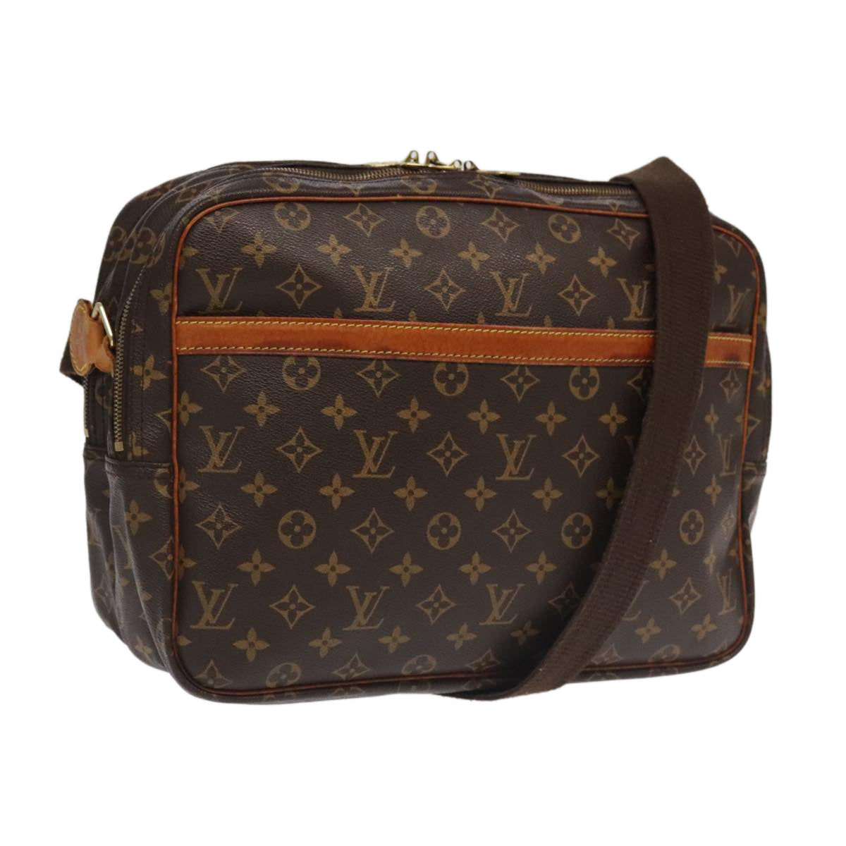 LOUIS VUITTON Monogram Reporter GM Shoulder Bag M45252 LV 95216