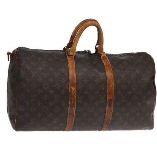 LOUIS VUITTON Monogram Keepall Bandouliere 50 Boston Bag M41416 LV 95224