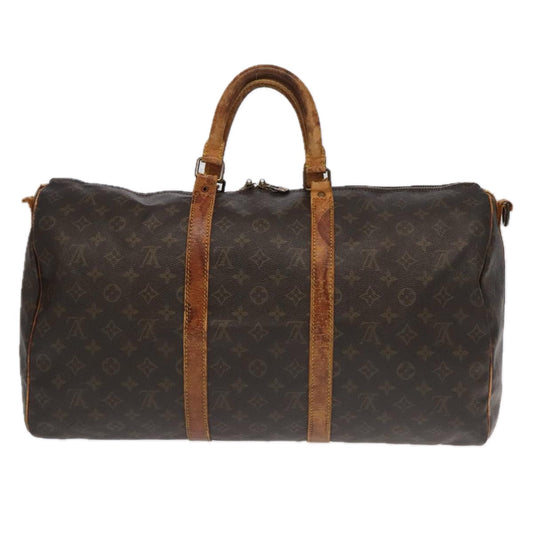LOUIS VUITTON Monogram Keepall Bandouliere 50 Boston Bag M41416 LV 95224