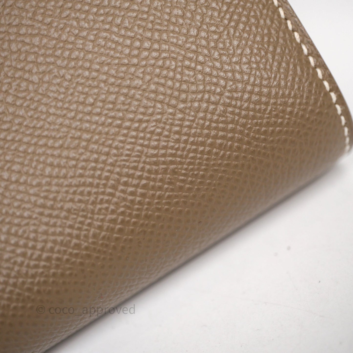 Hermès Constance To Go Wallet Etoupe 18 Epsom Gold Hardware