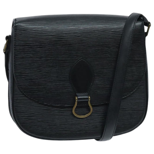 LOUIS VUITTON Epi Saint Cloud GM Shoulder Bag Black Noir M52192 LV 95245