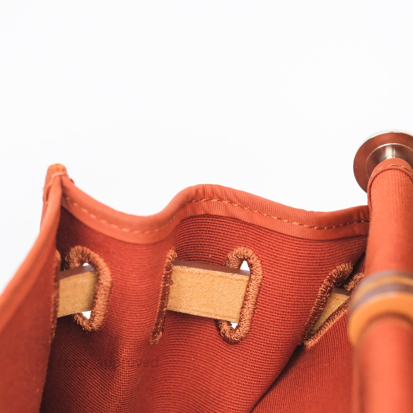 Hermès Herbag Zip 31 Cuivre Canvas Palladium Hardware