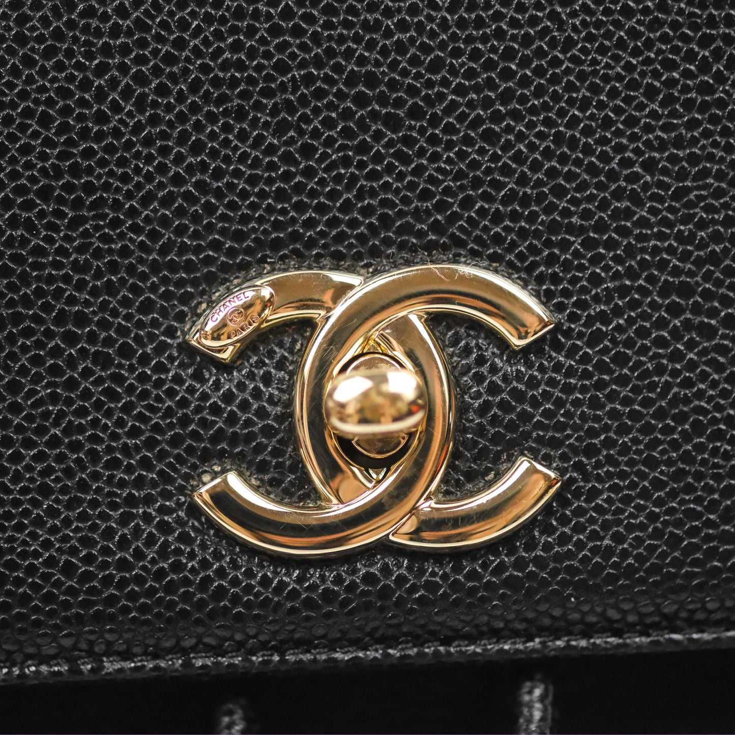 Chanel Quilted Business Affinity Backpack Black Caviar Gold Hardware