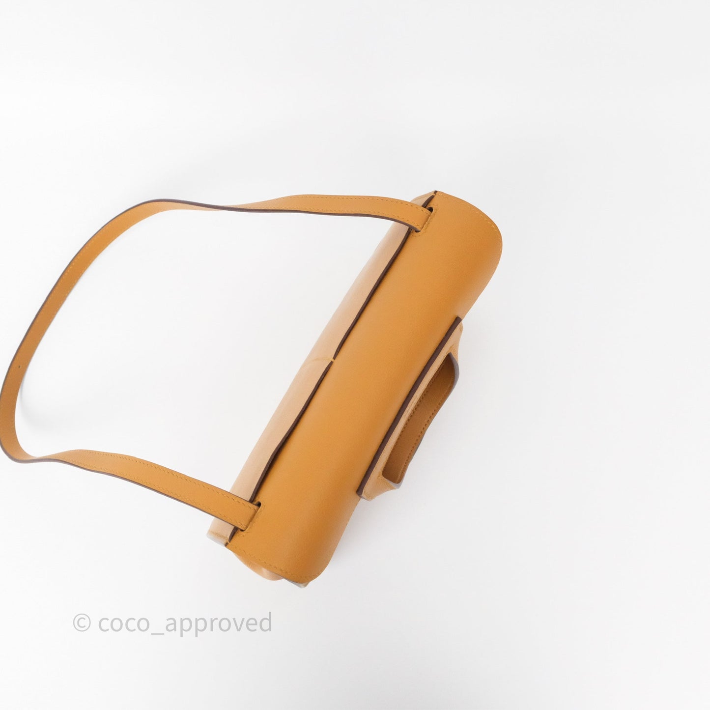 Hermès Halzan 25 Caramel 28 Evercolor Gold Hardware