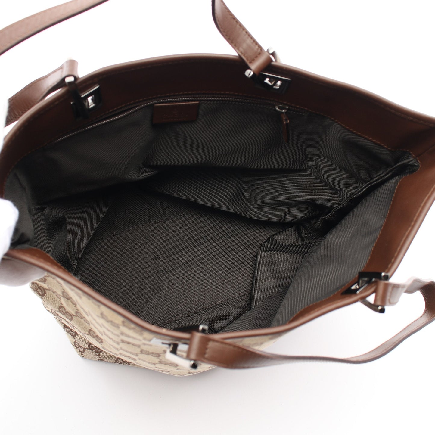 Luxury Gucci Trending 2025 GG canvas Shoulder bag Tote bag Canvas Leather Beige Dark brown