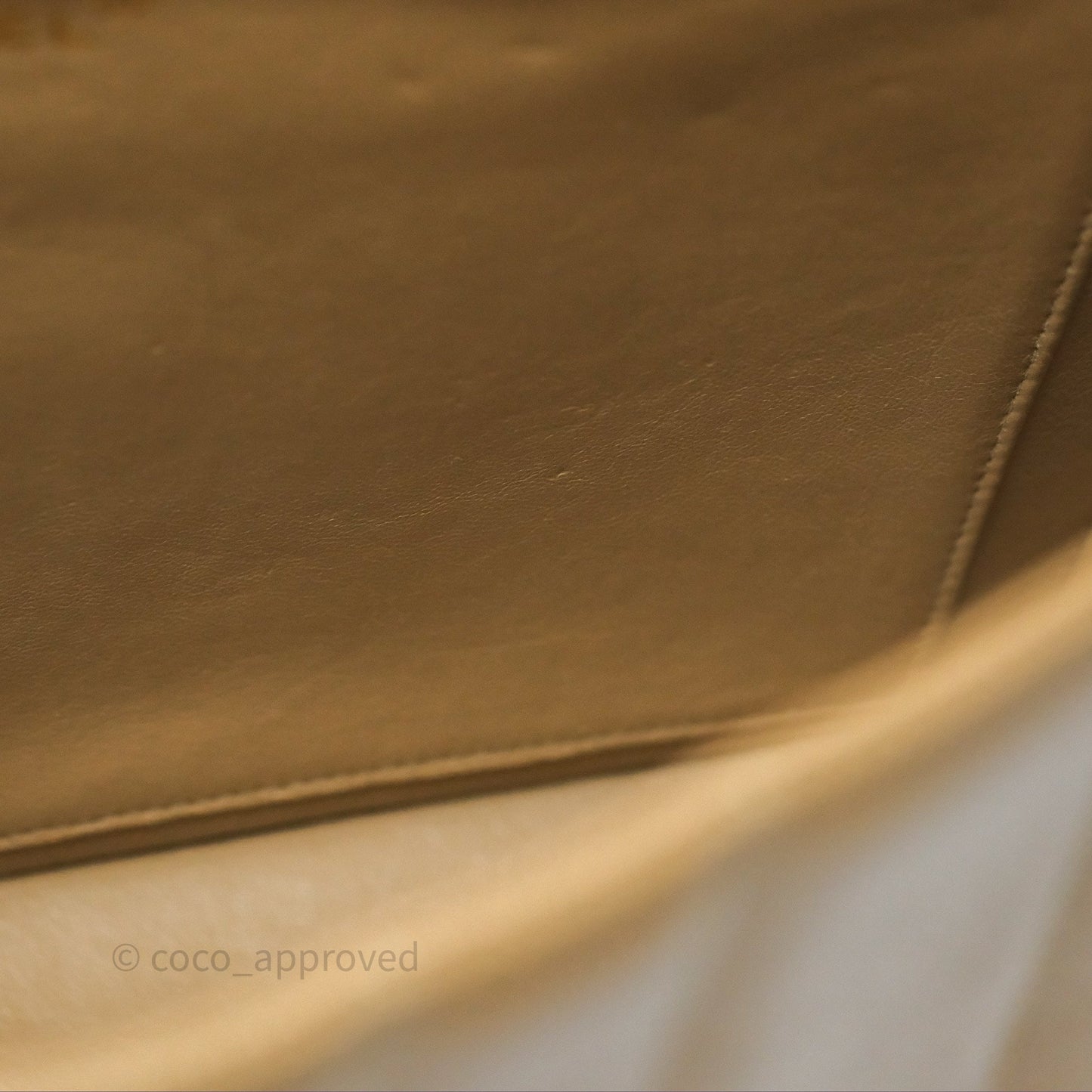 Chanel Vintage Vertical Quilted Jumbo Single Flap Beige Caviar 24K Gold Hardware