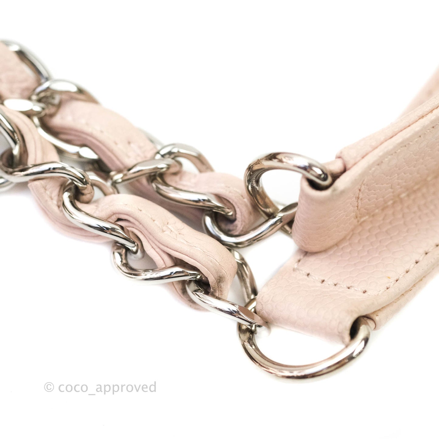 Chanel GST Pink Caviar Silver Hardware