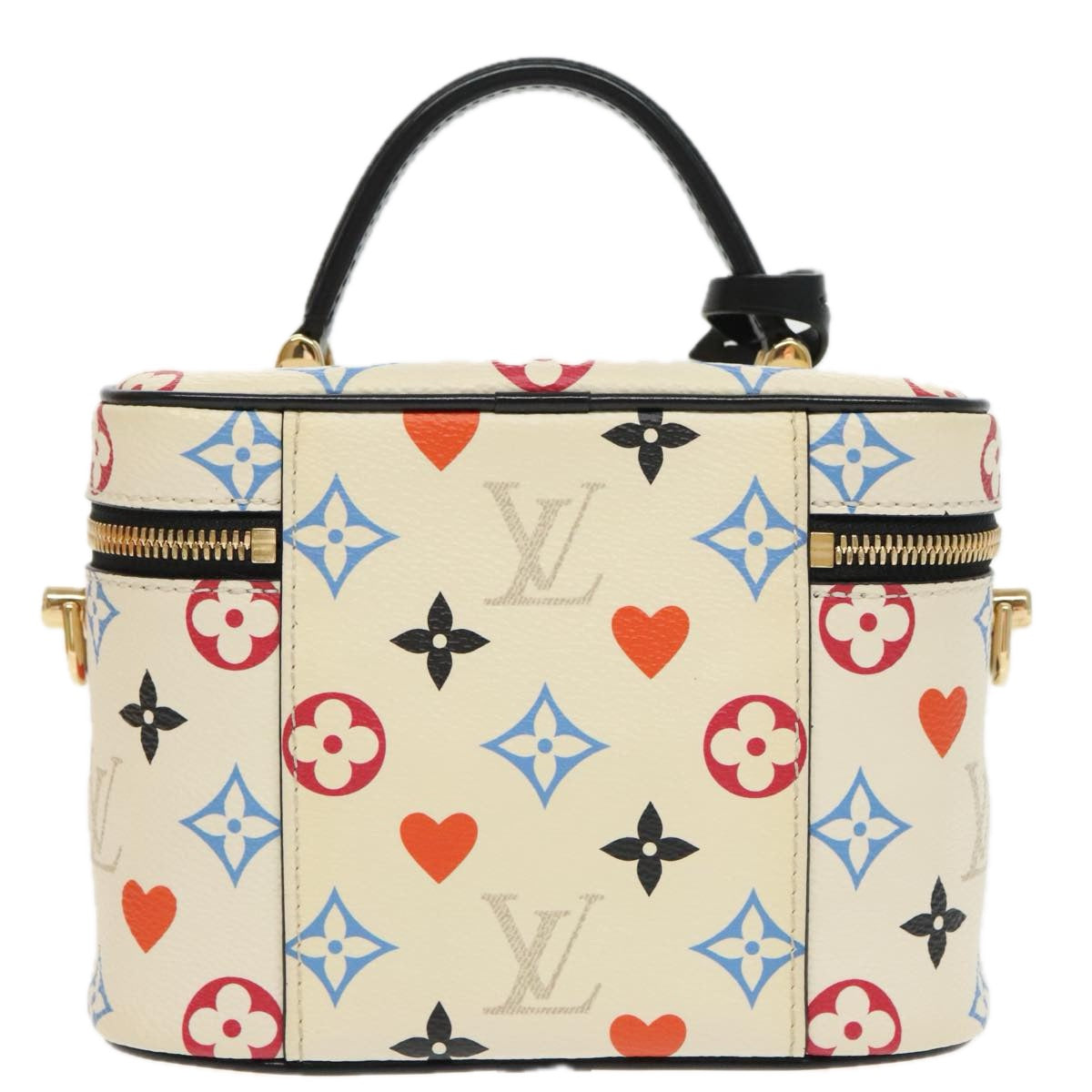 LOUIS VUITTON Monogram Game On Vanity PM Hand Bag White M57458 LV 95387S
