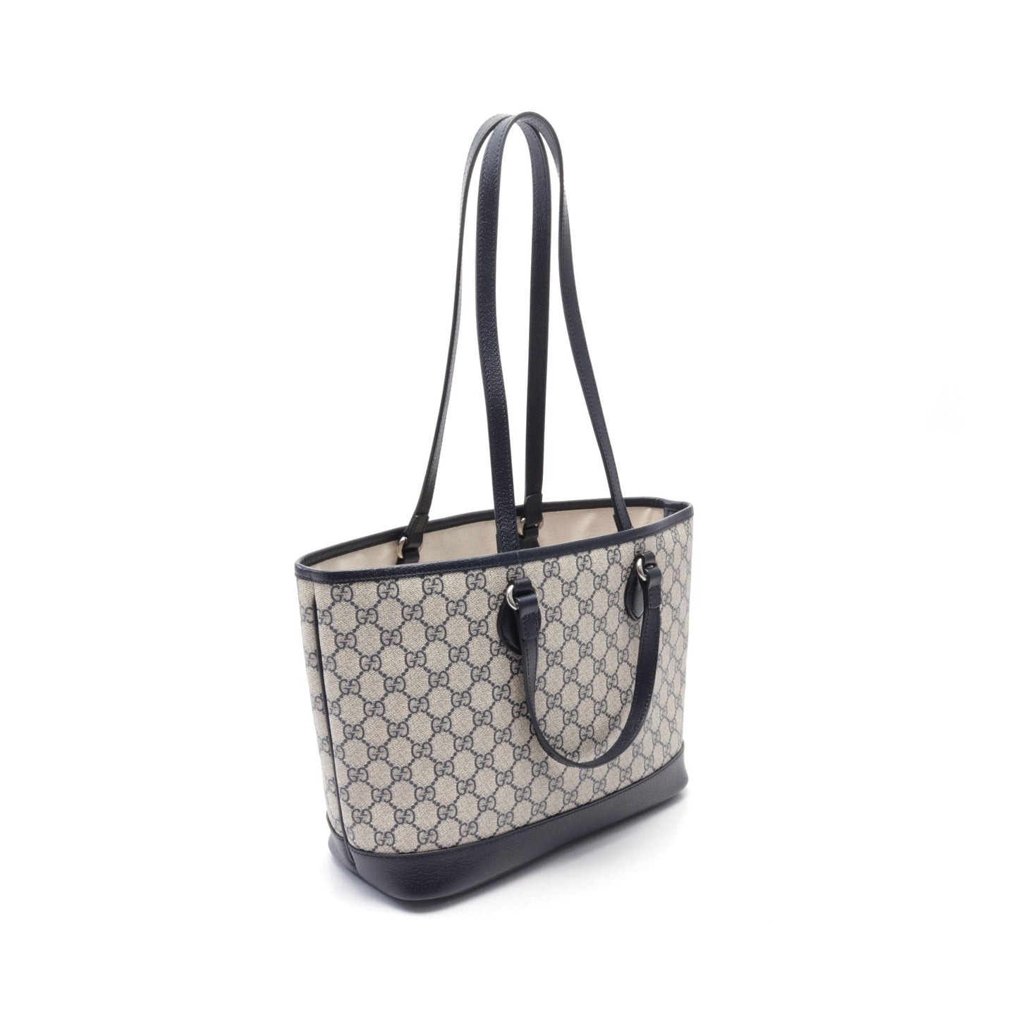 Luxury Gucci Trending 2025 Ophidia Small Shoulder bag Tote bag PVC Leather Beige Navy