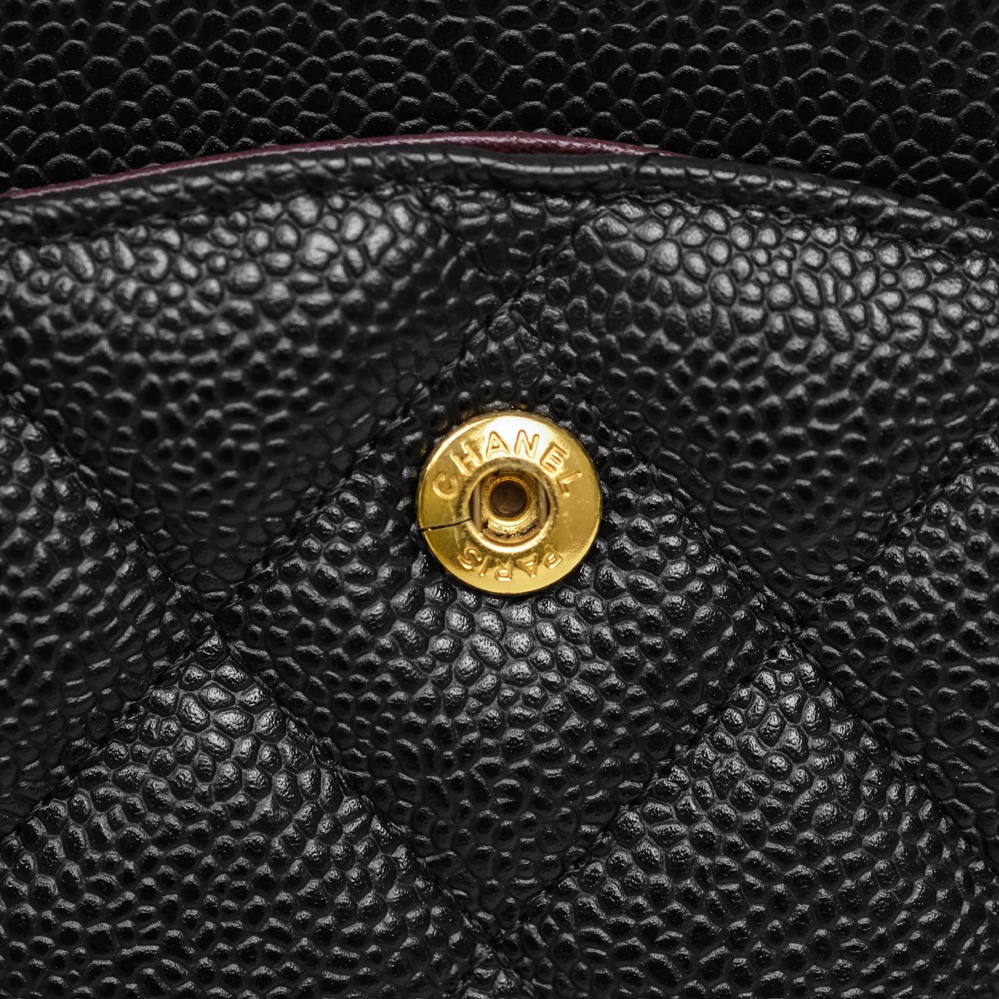 Chanel Jumbo Double Flap Quilted Black Caviar Gold Hardware⁣⁣