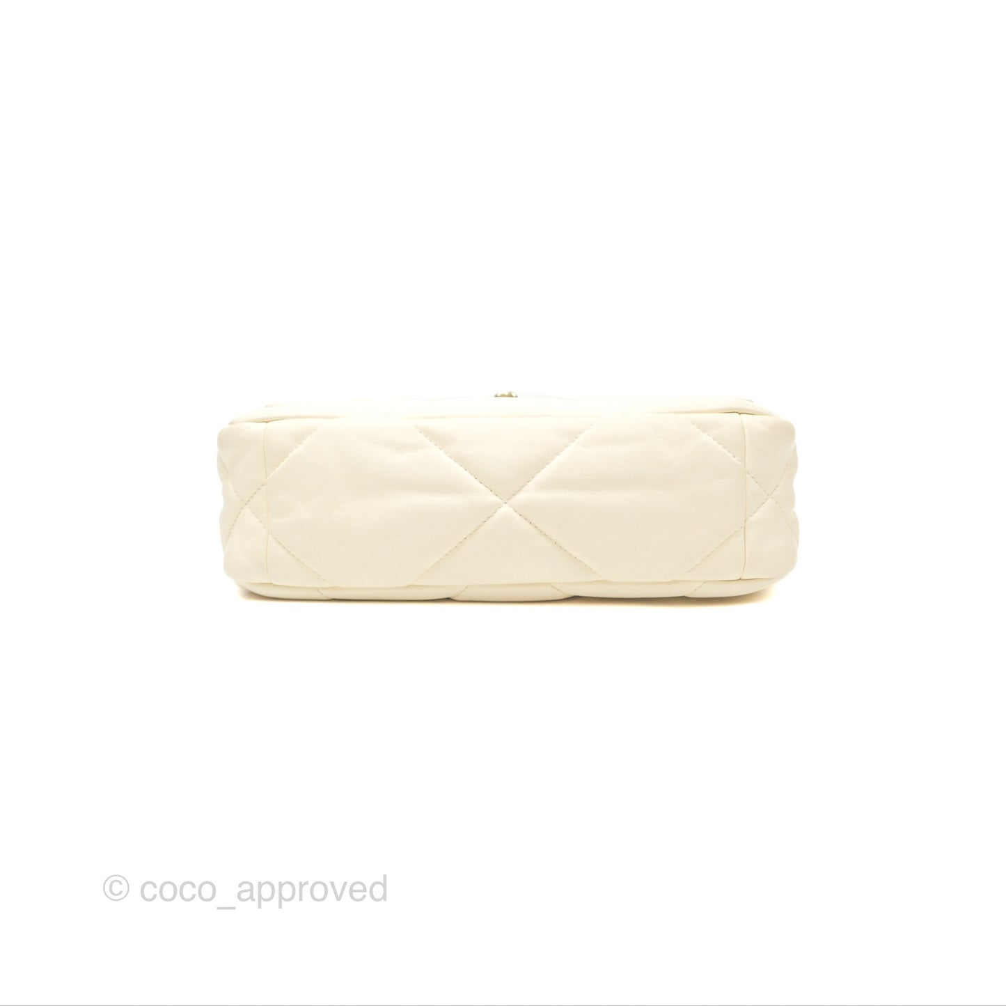 Chanel 19 Small Ivory Cream Mixed Hardware
