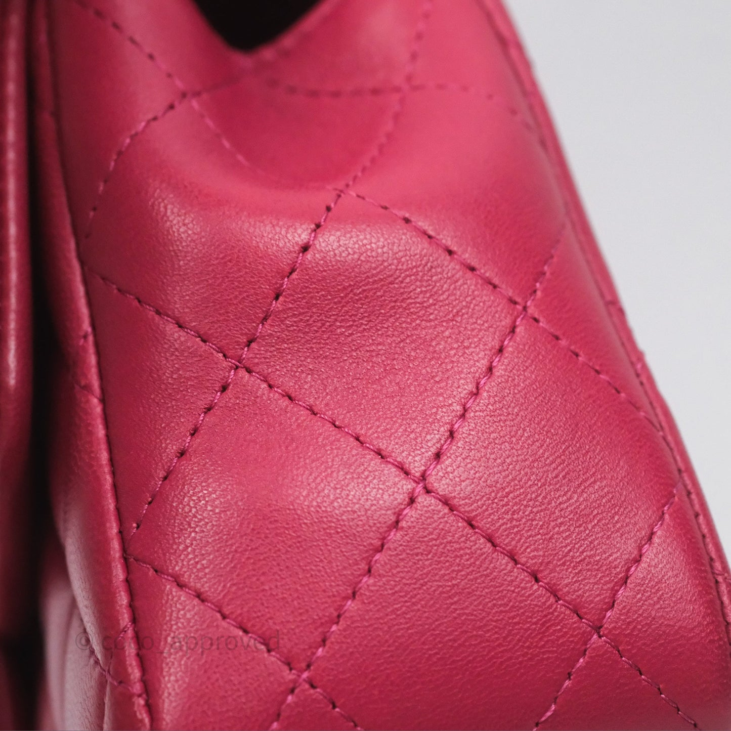 Chanel Top Handle Mini Rectangular Flap Red Lambskin Aged Gold Hardware