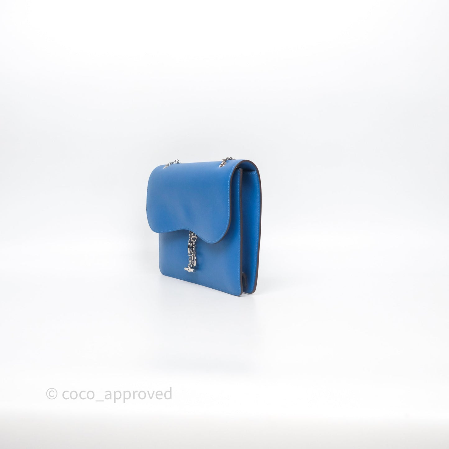 Hermès Catenina Bleu de Galice S7 Swift Palladium Hardware