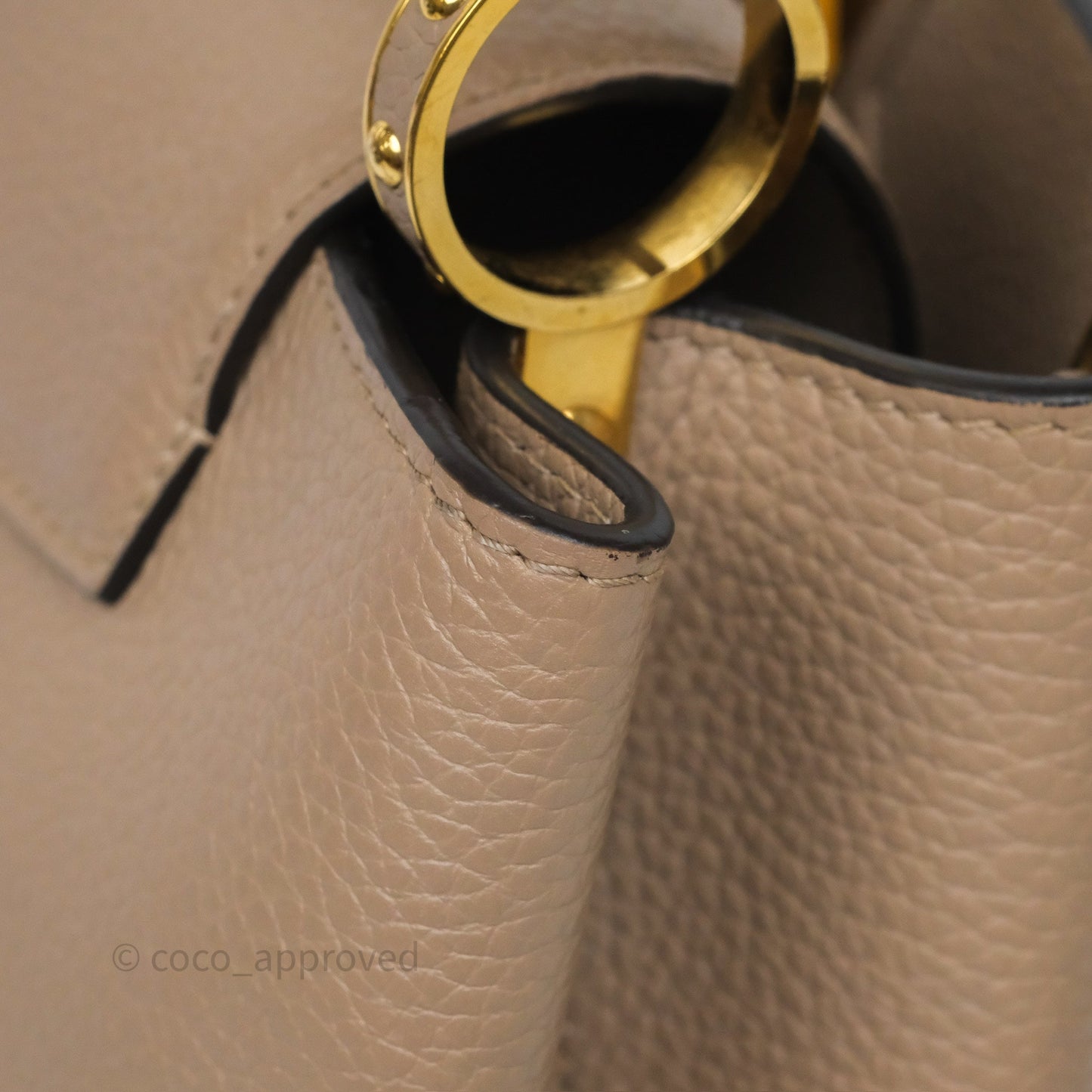Louis Vuitton Capucines BB Taurillon Leather Galet