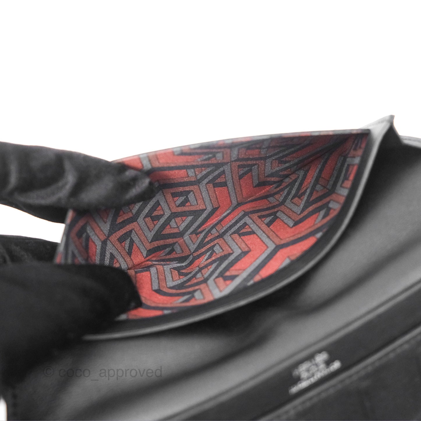 Hermès Citizen Twill Long Wallet Black Swift