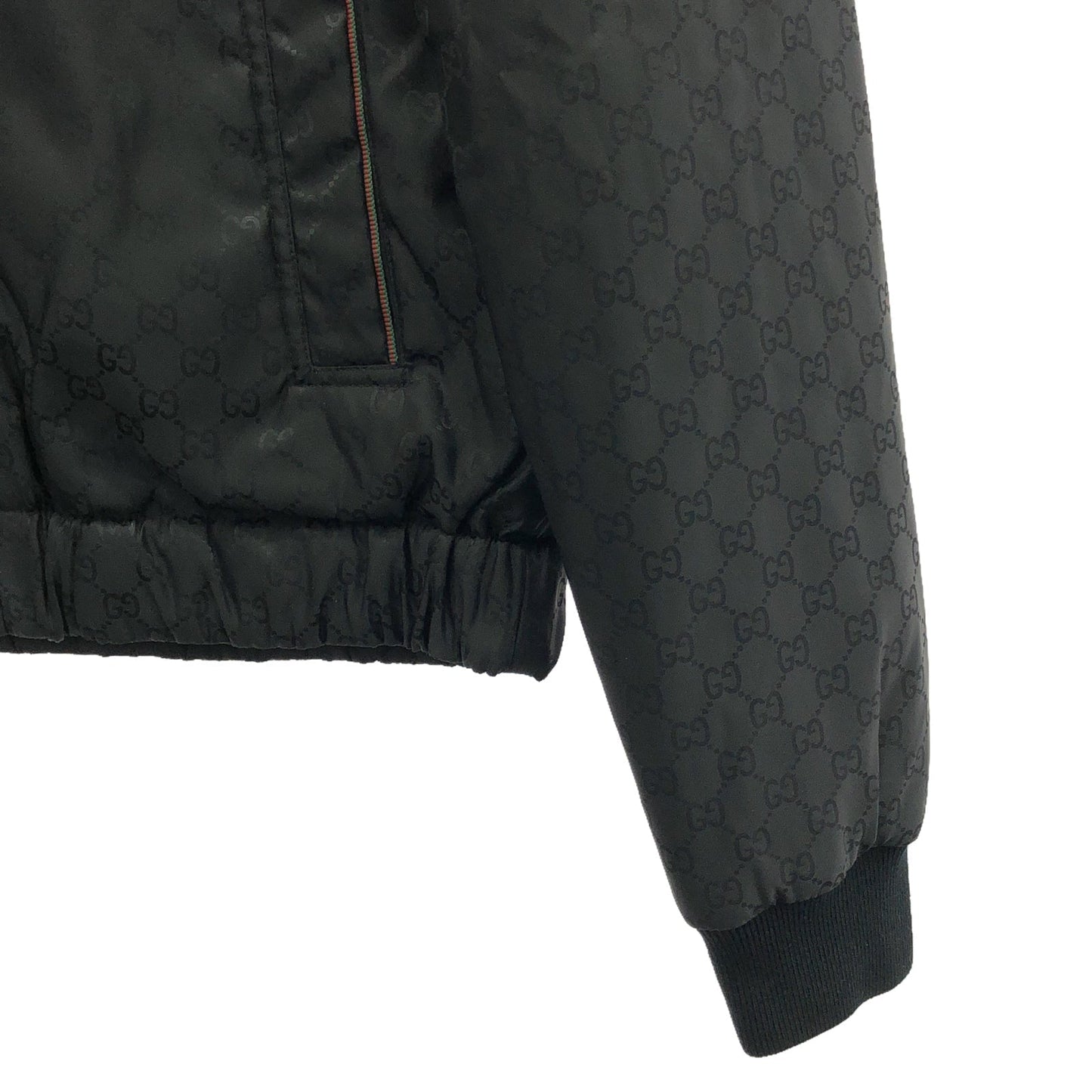Luxury Gucci Trending 2025 Reversible Blouson Blouson Nylon Black